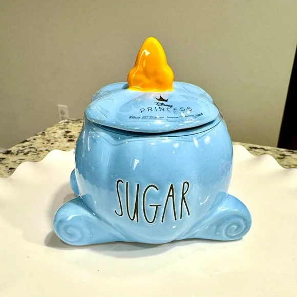*NEW* RAE DUNN DISNEY CINDERELLA CARRIAGE SUGAR POT - Picture 2 of 6